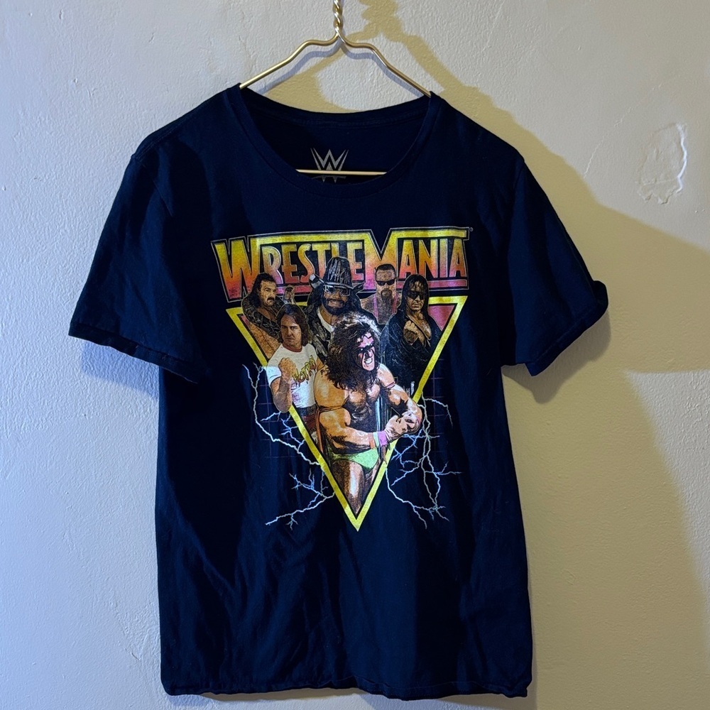 WWE Black WrestleMania Graphic T-Shirt